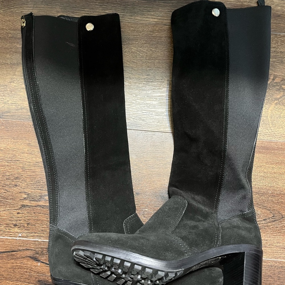 Tory Burch Sullivan Suede Stret Knee High Boots - Picture 6 of 8
